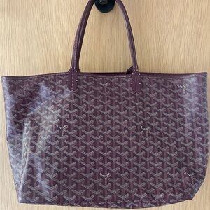 Goyard Maroon Tote Bag